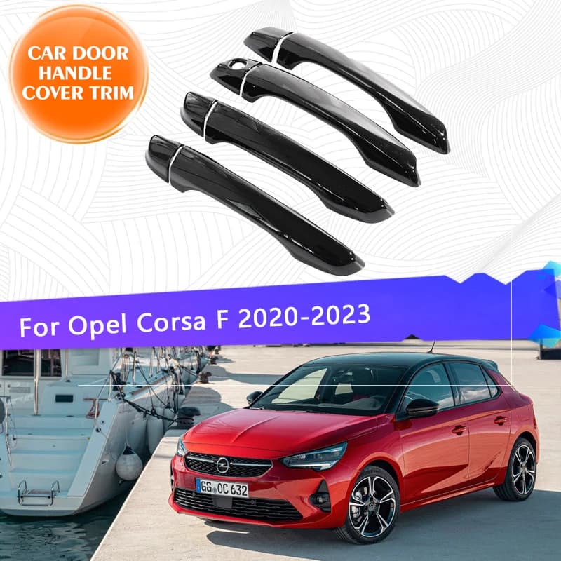 LHD – couvercle de poignée de porte de voiture, garniture pour Opel Corsa F Vauxhall Corsa 2020 2021
