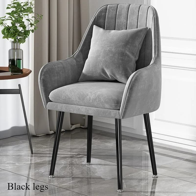Chaises de salle à manger minimalistes modernes, protection de bras et de jambe, chaises de salon en
