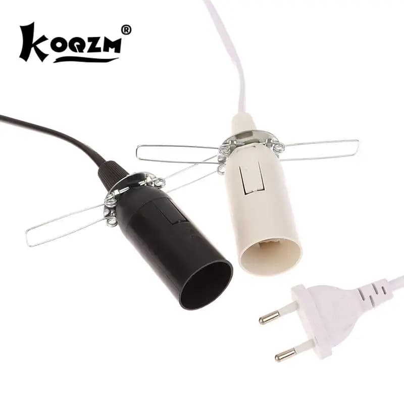 Base de lampe à douille E14 avec fil de commutation, support de suspension d'ampoule LED, suspension