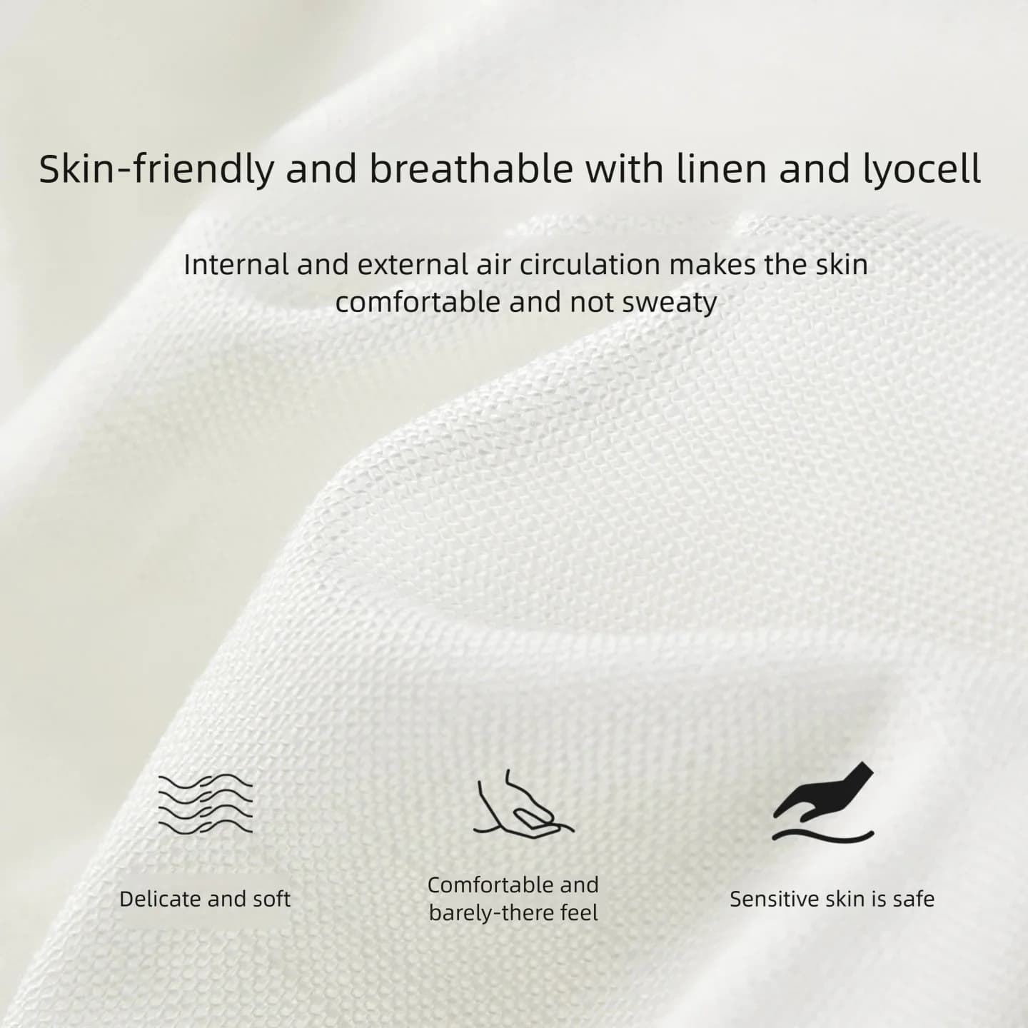 Pantalon blanc pour femme SENTUBILA, mélange lin et lyocell, coupe large, tendance printemps 2026, t
