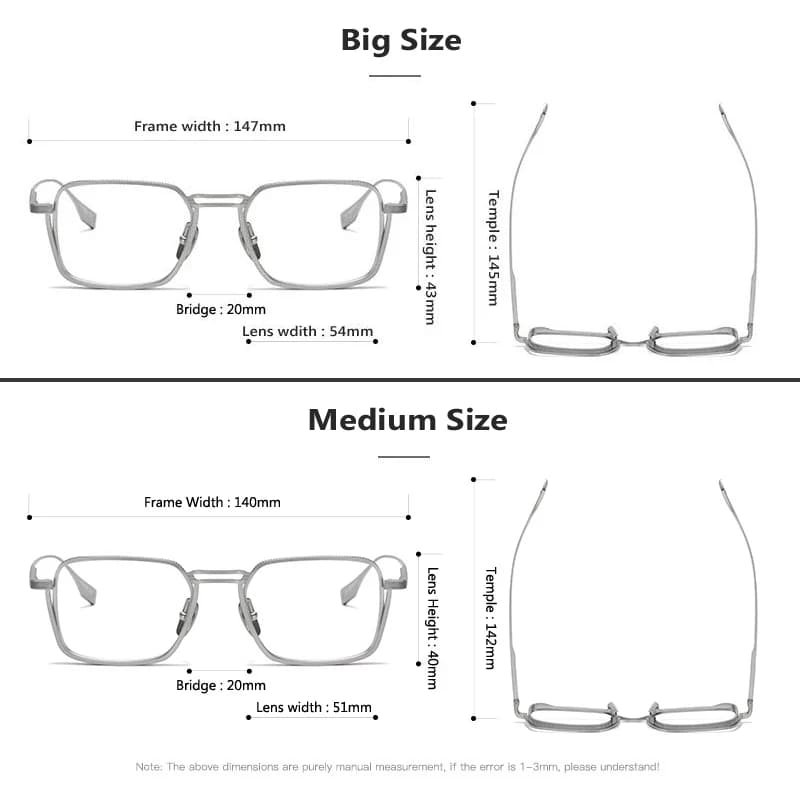 Mode pur titane lunettes cadre hommes femmes marque Design ultraléger montures de lunettes haute qua