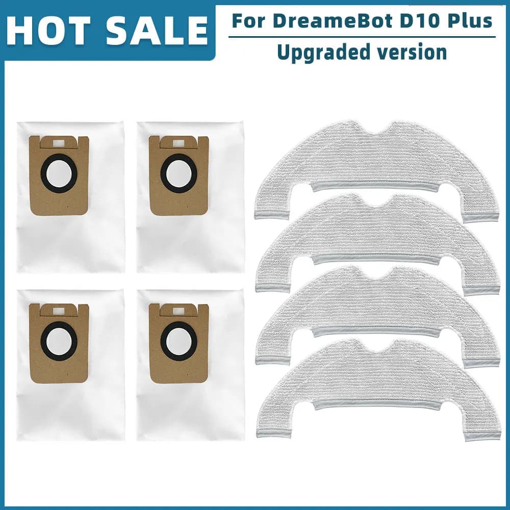 Brosse principale et latérale pour aspirateur robot Xiaomi Dreame Bot D10 Plus RLS3D, filtre Hepa, v