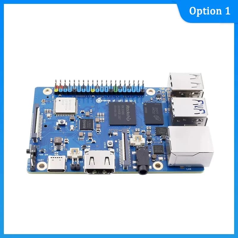 Orange Pi 3B Rockchip RK3566 2/4/8GB RAM WiFi5 + BT 5.0 Gigabit LAN Port boîtier en option EMMC alim
