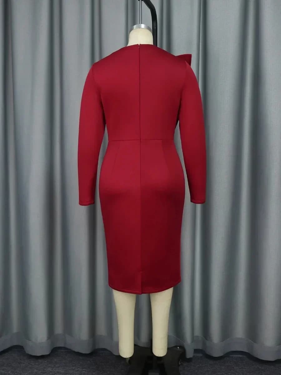 Robe d'église à manches longues avec appliques en dentelle pour femmes, gaine d'irritation, tambour 