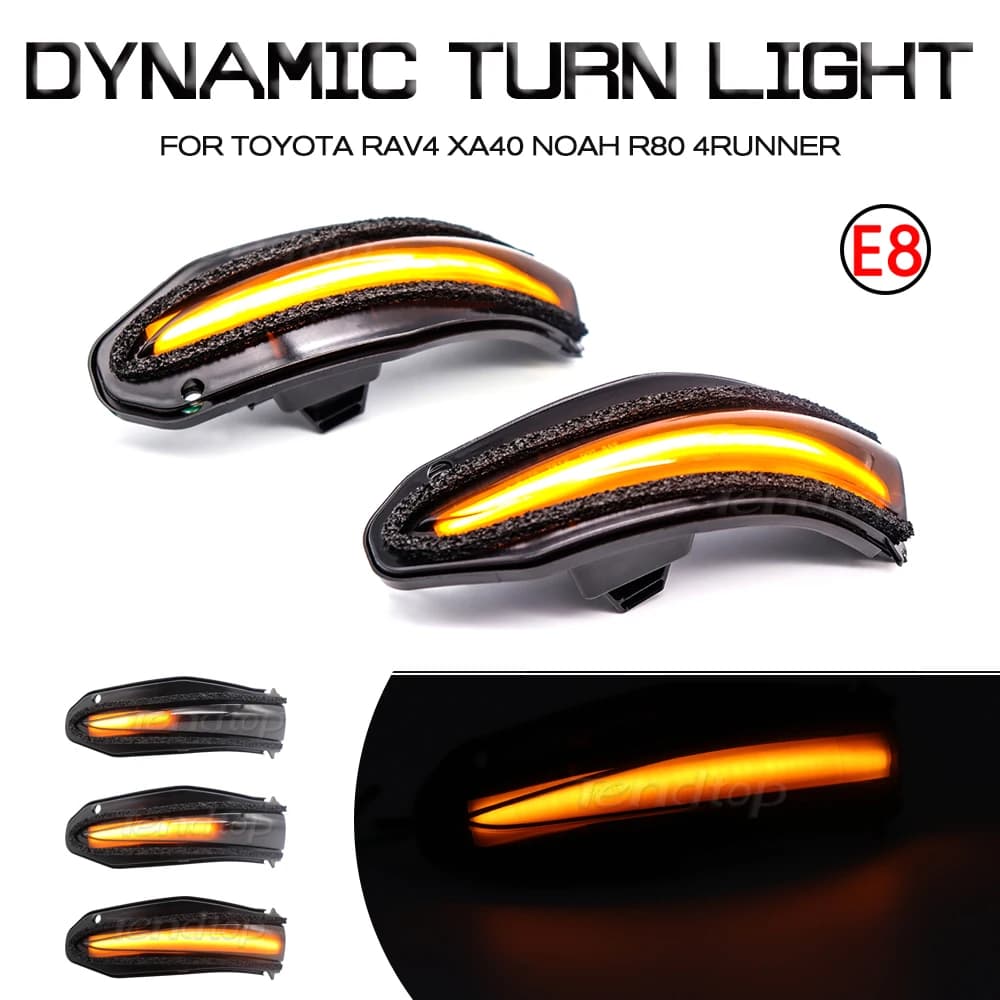 Clignotants dynamiques LED, feux de signalisation, lampe indicatrice de rétroviseur pour Toyota RAV4