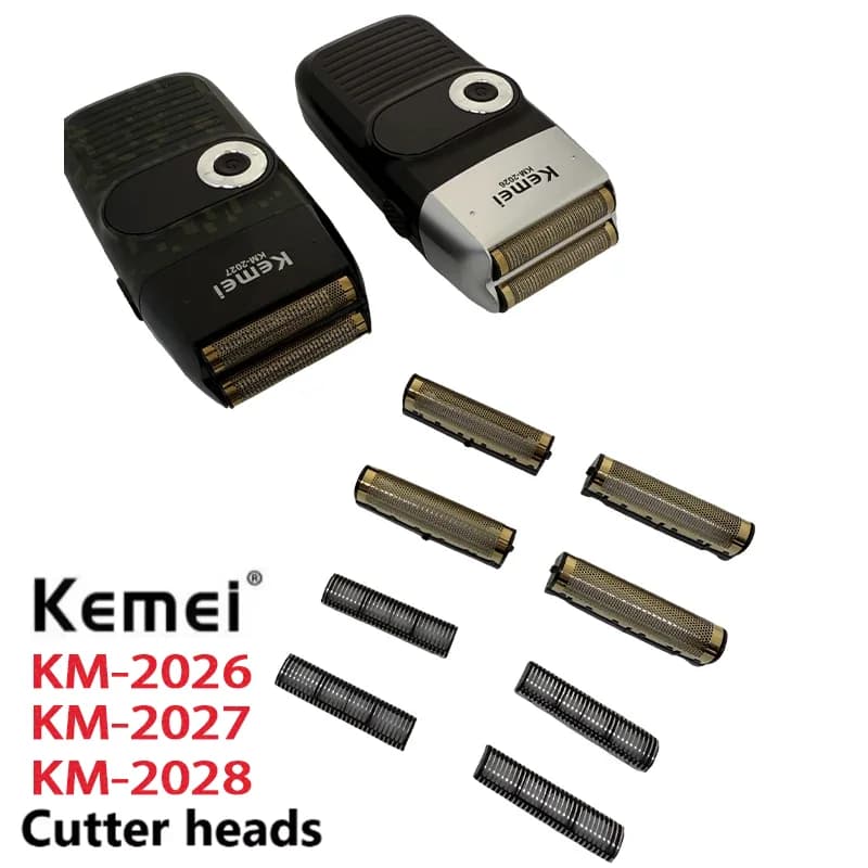 Lame de rechange pour Kemei KM-2026/2027/2028, ensemble de lames professionnelles originales, tête d