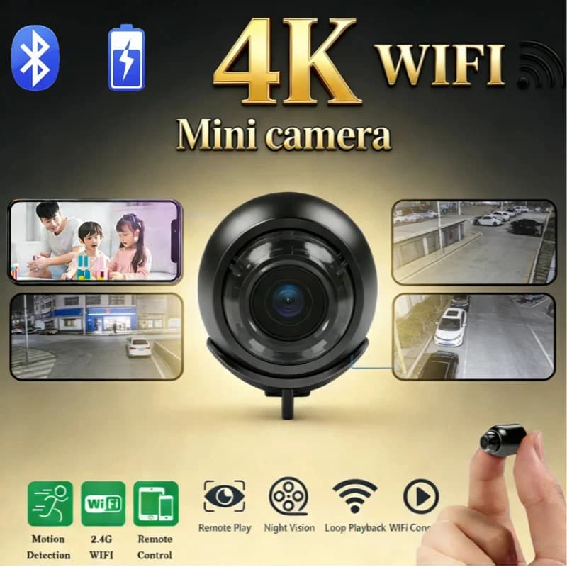 Mini caméra X5 sans fil 1080P, caméra de surveillance de sécurité, vision nocturne, détection de mou