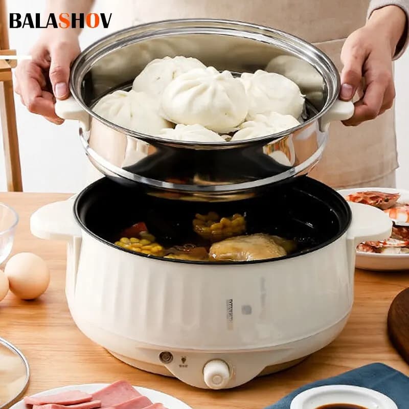 Marmite électrique antiarina pour 1 à 2 personnes, appareils de cuisson ménagers, multi-cuiseurs, ma
