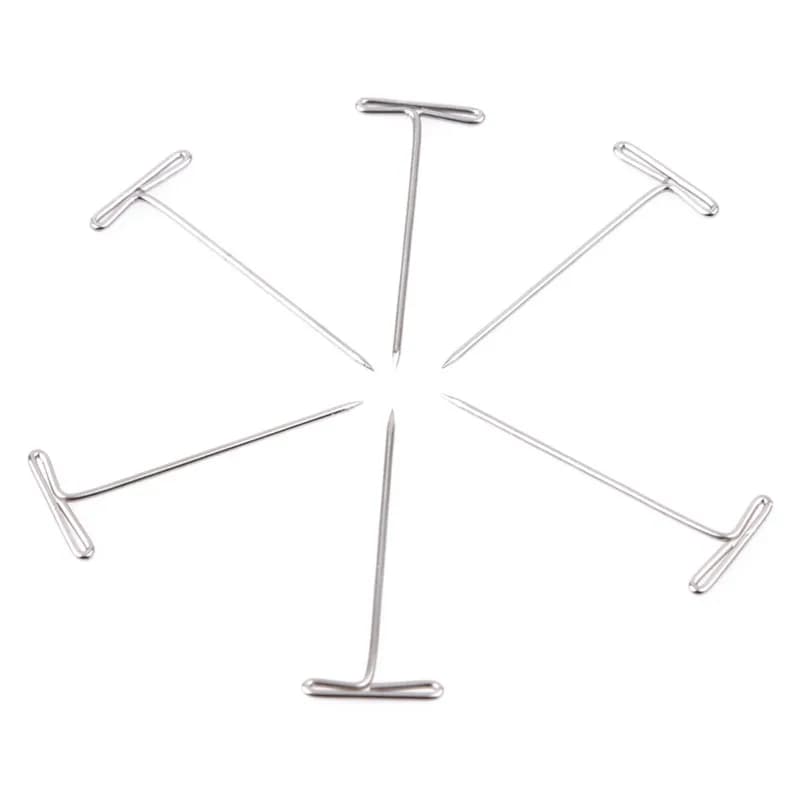 TANT-Pins en acier inoxydable pour perruque, épingles en T grossières, épingles en T exécutives pour