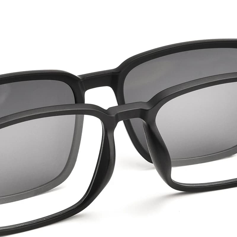 YIMARUILI – lunettes carrées à Clip magnétique, polarisées, Vision nocturne, Prescription optique, m