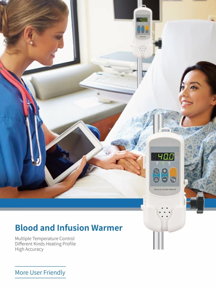 Réchauffeur Pet IV pour la transfusion du sang – Chauffage rapide de 2 minutes, ±1 ° Précision C, ch