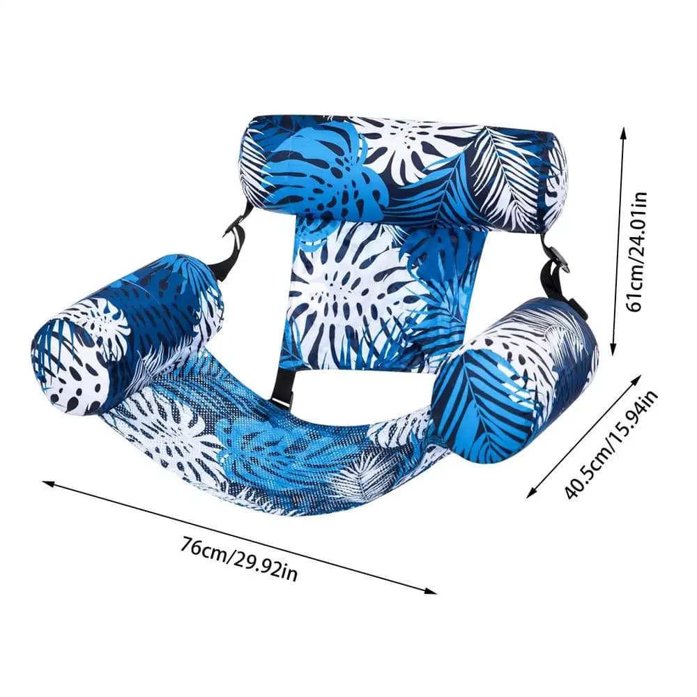 Fauteuil hamac gonflable pour piscine, lit flottant pour l'eau, chaise longue pliable pour piscine, 