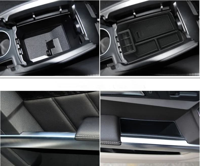 Boîte d'accoudoir Central de voiture + boîte de rangement de porte, support de plateau organisateur 