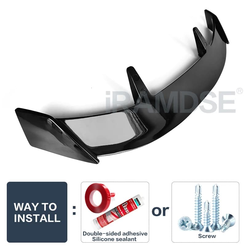 Becquet de peinture carbone pour Hyundai Tucson 2021 2022 2023, noir brillant, Type aile de pare-bri
