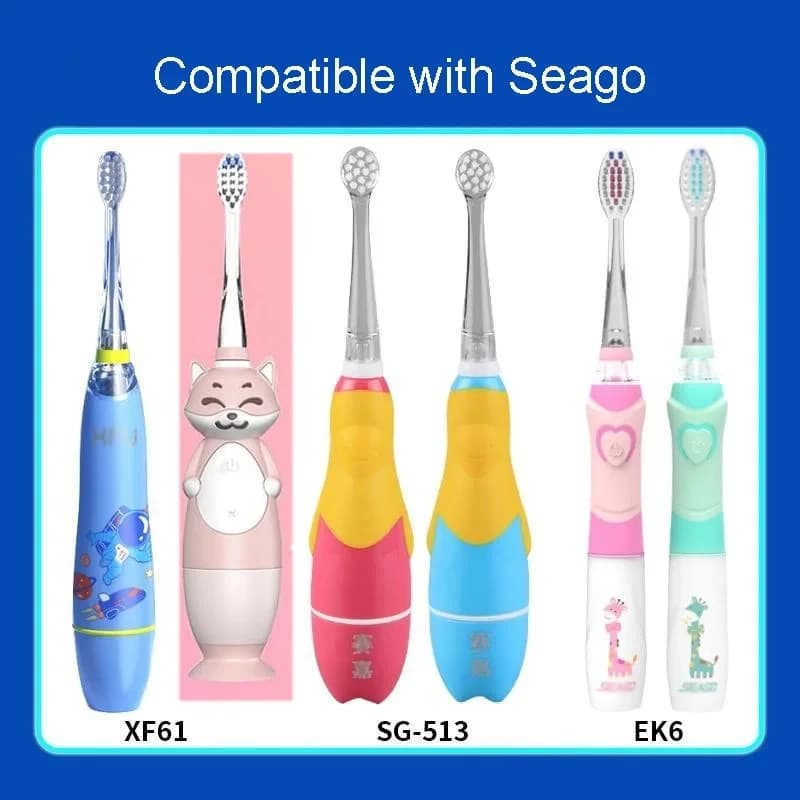 Têtes de brosse à dents de rechange pour enfants, brosse à dents électrique Seago Sonic, tête de bro
