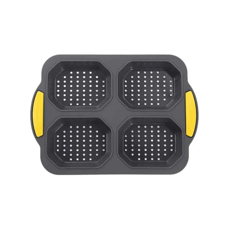 Moule de cuisson en Silicone pour Restaurant, Hamburger, chignon, Hot Dog, Baguette, gaufres, poêle 