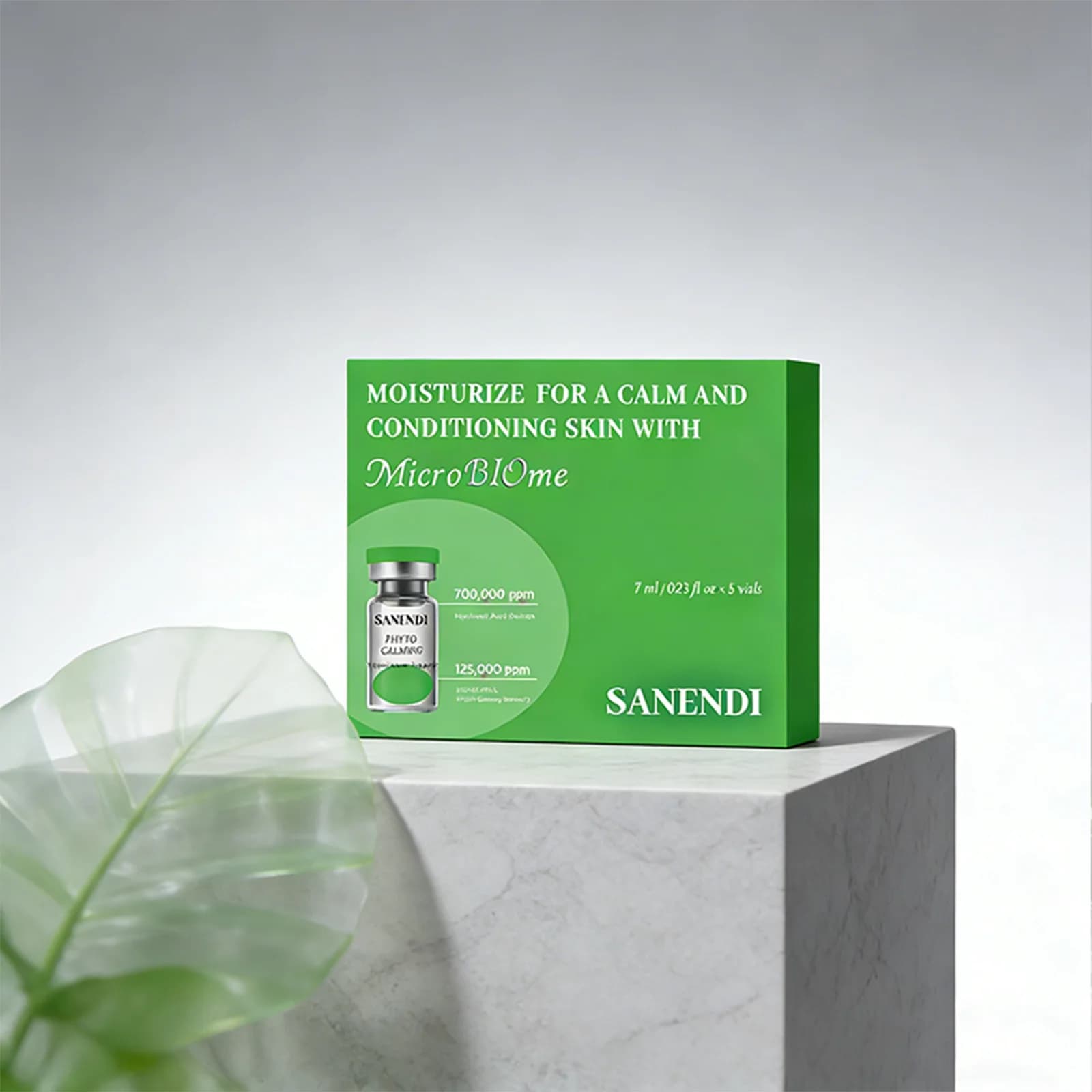 Ensemble de soins de la peau hydratant en profondeur Sanendi, sérum éclaircissant microbien actif, c