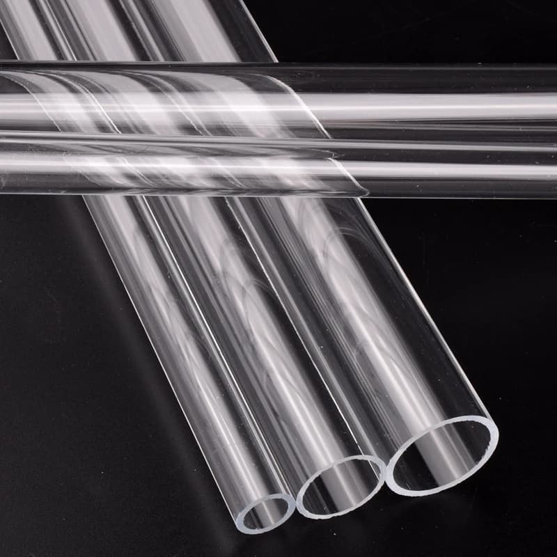 Tube en plexiglas transparent pour poissons, fournitures d'aquarium, arrosage hydroponique, tube en 