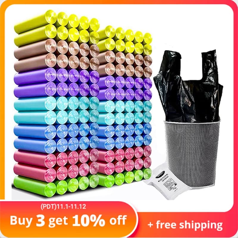 Sacs poubelles jetables, grand sac poubelle, poubelle, boîte de rangement, support poubelle, cuisine