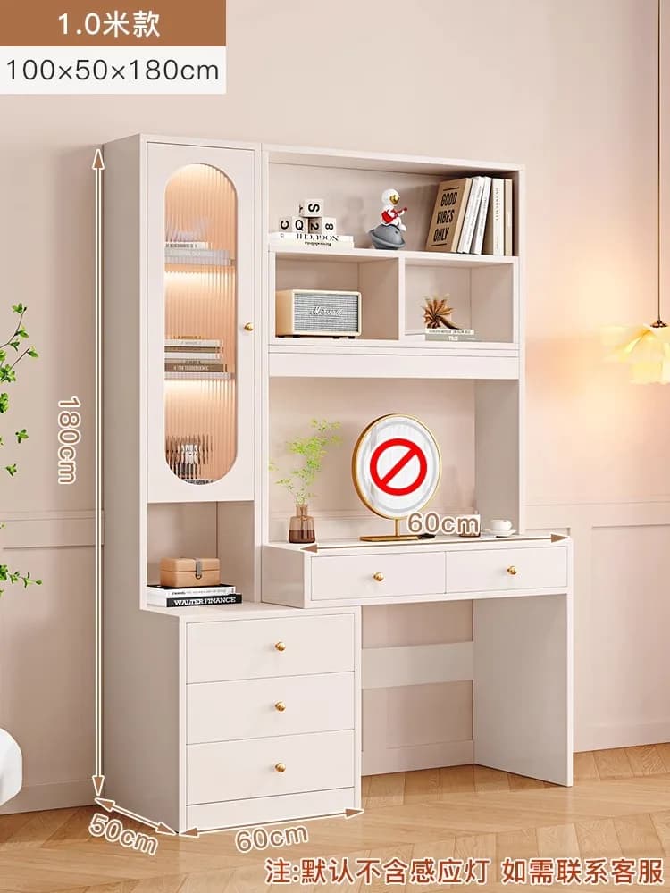 Appartement chambre coiffeuse tiroir rangement princesse luxe coiffeuse en bois naturel Mueble Tocad