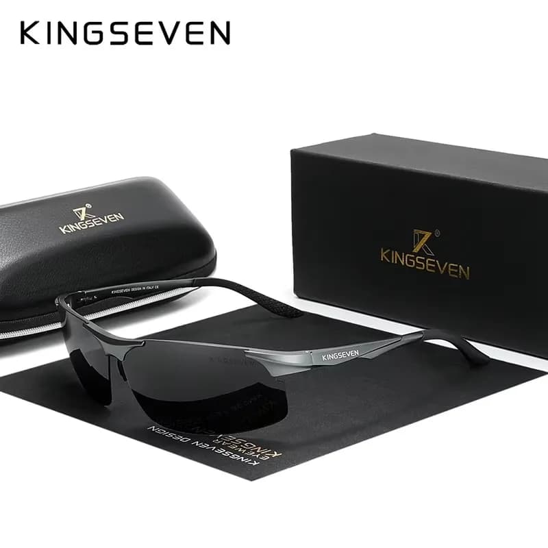 KINGSEVEN UV400 lunettes de soleil polarisées pour hommes cyclisme conduite miroir lentille mâle lun
