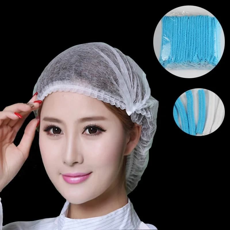 Couvre-tête en poil de poulet, filet bouffant, anti-poussière, bonnets respirants, douche, chapeaux 