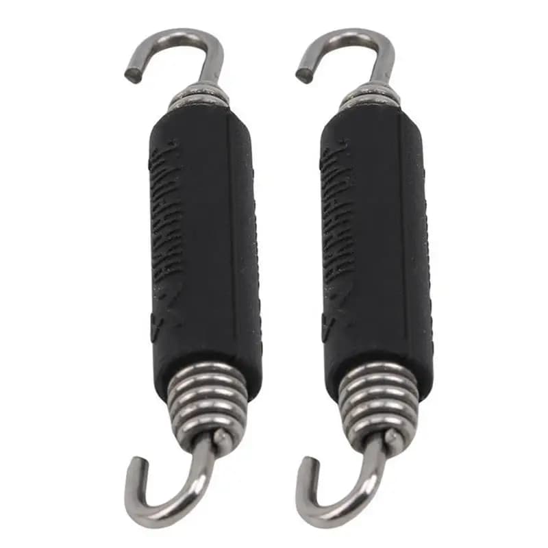2 pièces tuyau d'échappement crochet à ressort moto crochets à ressort en acier inoxydable pour Akra