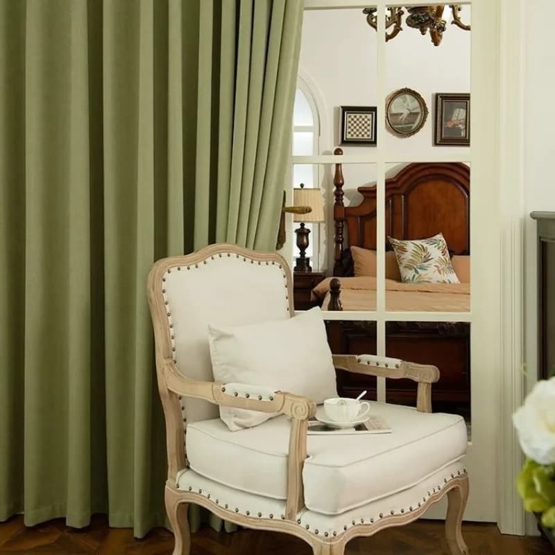 Rideaux Jacquard en Chenille Crème de Luxe, Style Français Moderne, pour Salon, Chambre à Coucher, S