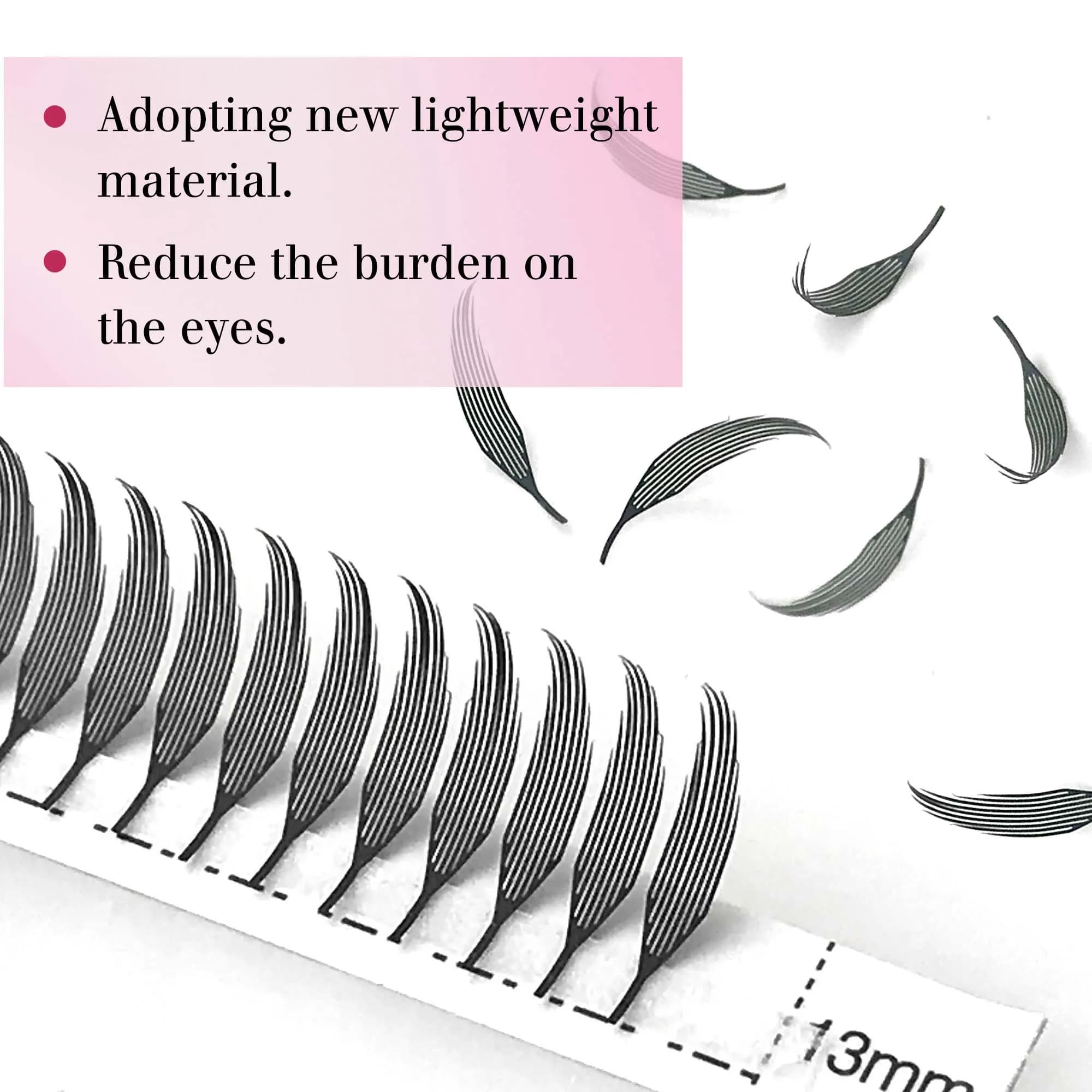 CoMango new spire lashes tower fans premade spikes eyelash extensions single/mix 8-15mm for anime ey