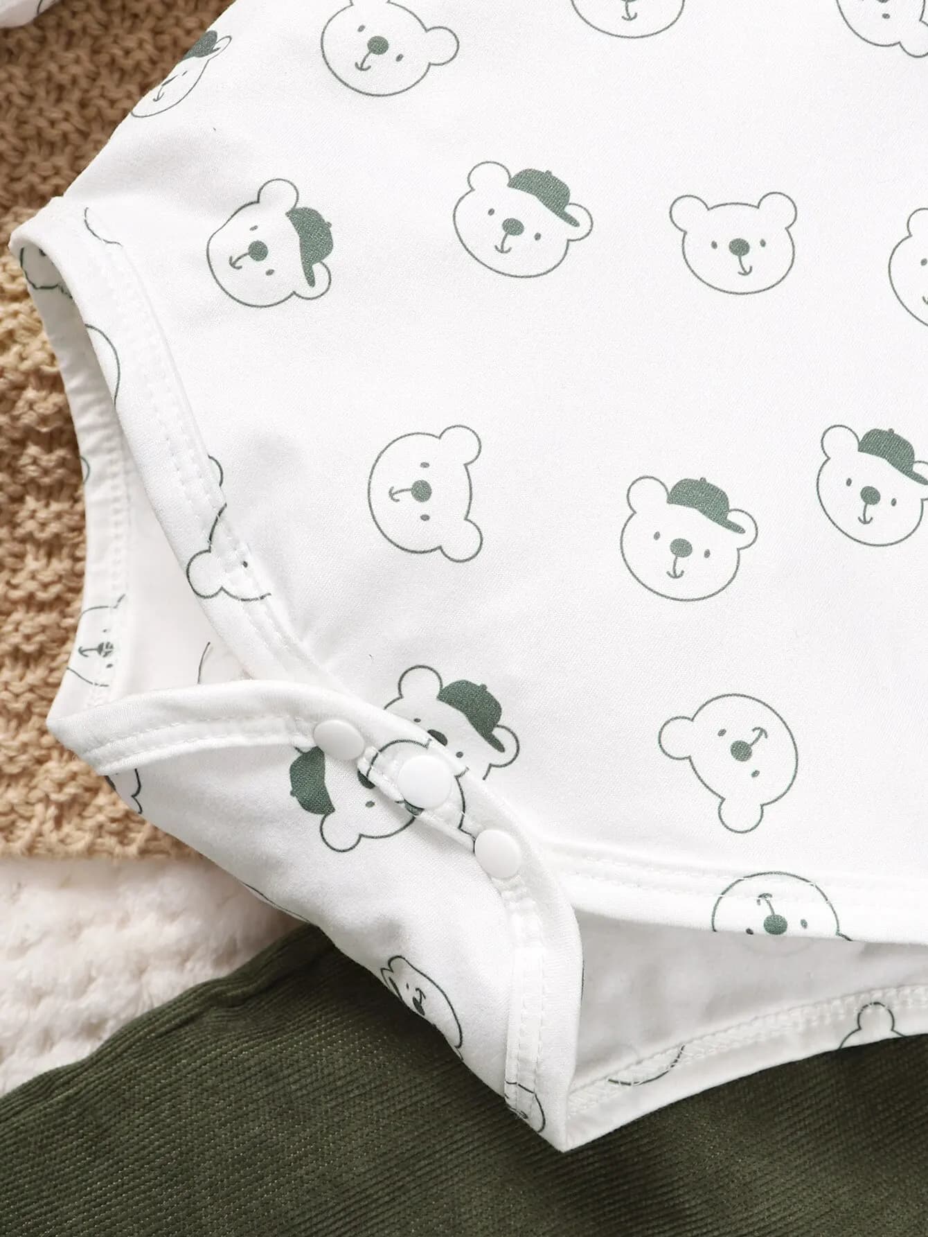 Ensemble de vêtements College petit ours pour bébé garçon, haut à manches longues, pantalon à bretel