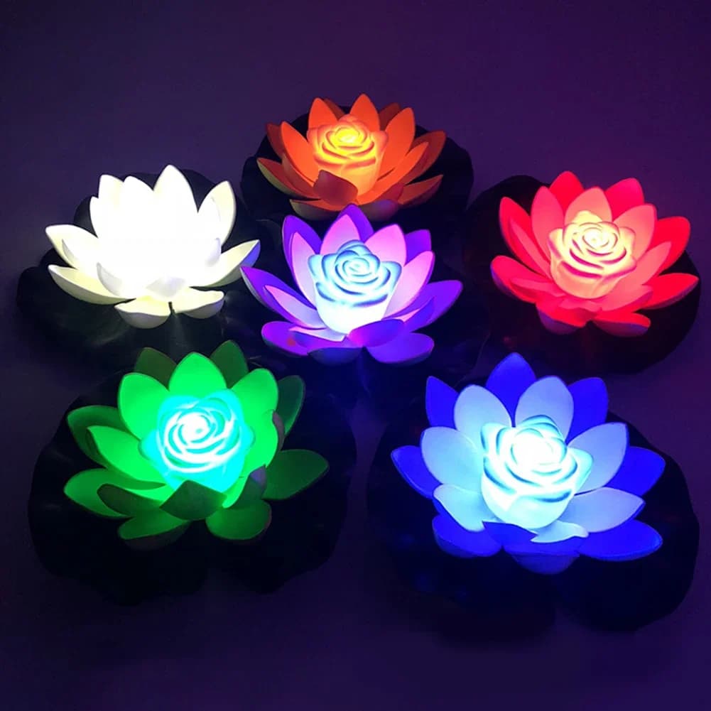 Veilleuse flottante artificielle, lampe LED à économie d'énergie, étanche, jardin, piscine, sécurita
