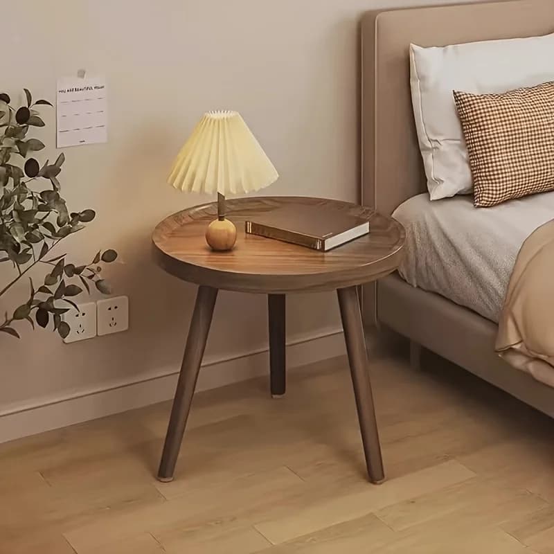 Table basse moderne en bois, décoration de luxe, Table d'appoint centrale esthétique, Service d'écri