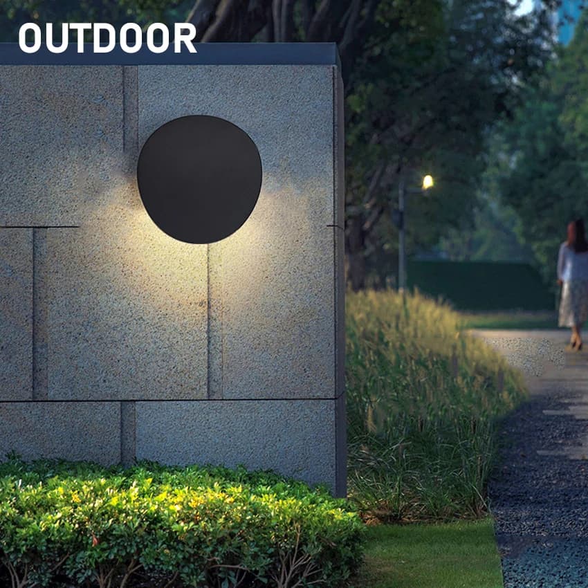 Applique murale d'intérieur LED moderne en aluminium, étanche, créative, pour jardin extérieur, cour