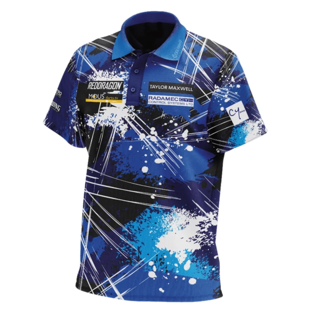 Polo Red Dragon Luke Humphries World Champion Tour - Dartshirt Sports Dry Quickly T-shirt pour homme