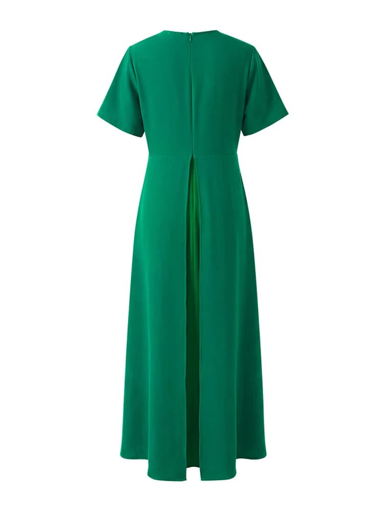 Yeezzi – robe Peplum élégante pour femmes, pour Banquet de mariage, manches courtes plissées, ourlet