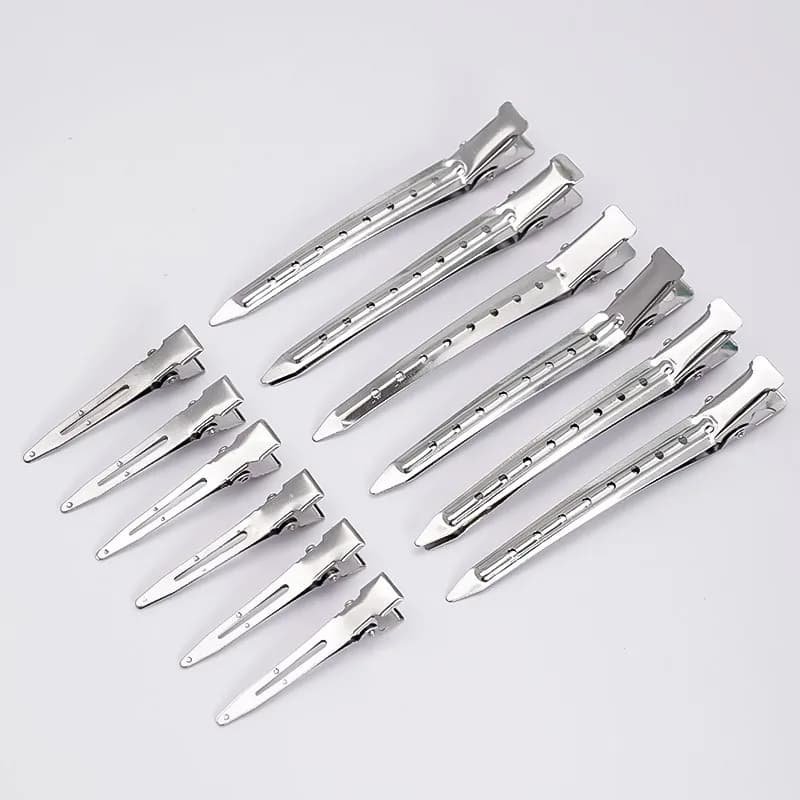 Pinces à cheveux Barrettes en métal, 5/10 pièces, pinces de sectionnement pour coiffure, barbier, co