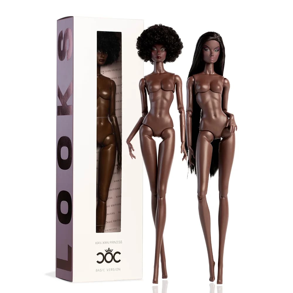 Poupée Mannequin Supermodel 32 cm FR43 FR44 Molly Girl Cheveux Bruns Peau Claire Corps Articulé 12 P