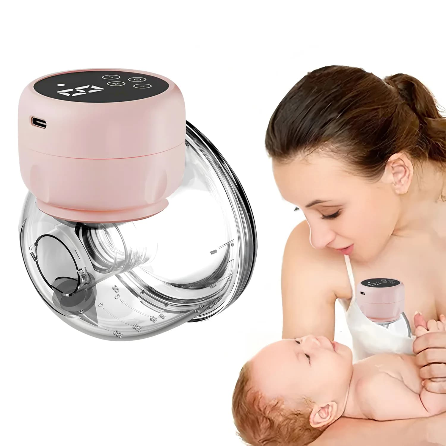 Tire-lait portable USB, Machine à traire et à traire du lait maternel, fournitures pour mère et bébé