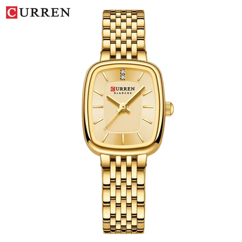 CURRN 9093 montre à Quartz pour femmes mode loisirs diamant Simple or argenté bande d'acier montre-b
