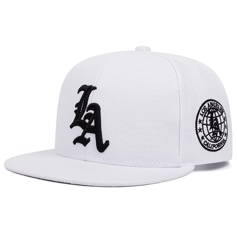 Chapeau de Baseball Simple en coton brodé avec lettres de la terre de Los Ange pour femmes et hommes
