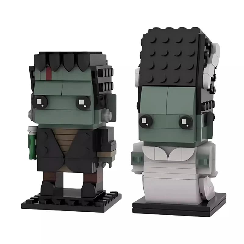 MOC – film d'horreur classique, blocs de construction en briques de la mariée de Frankenstein, ensem