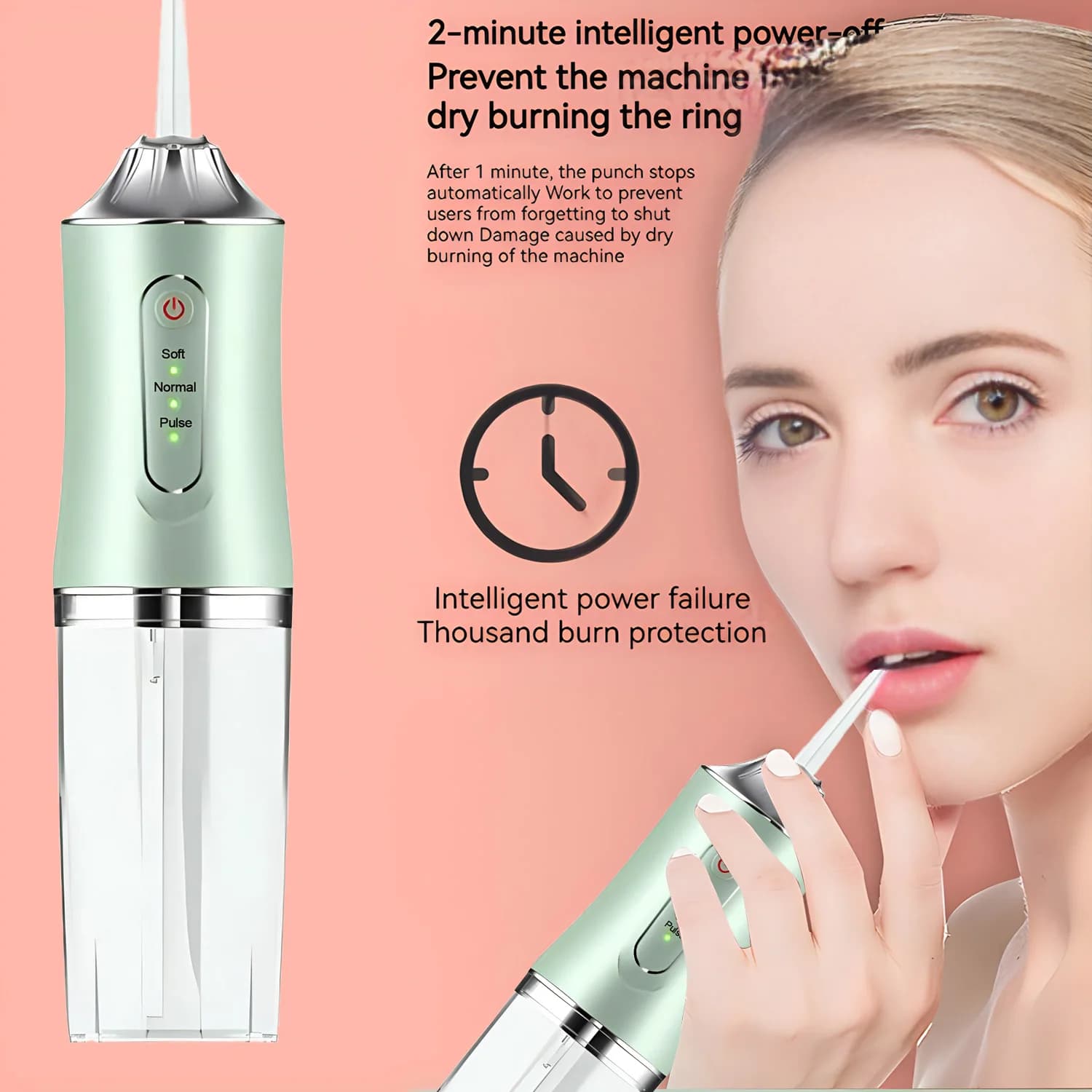Irrigateur buccal Portable, Machine à laver la bouche, fil dentaire, Jet d'eau Rechargeable par USB,