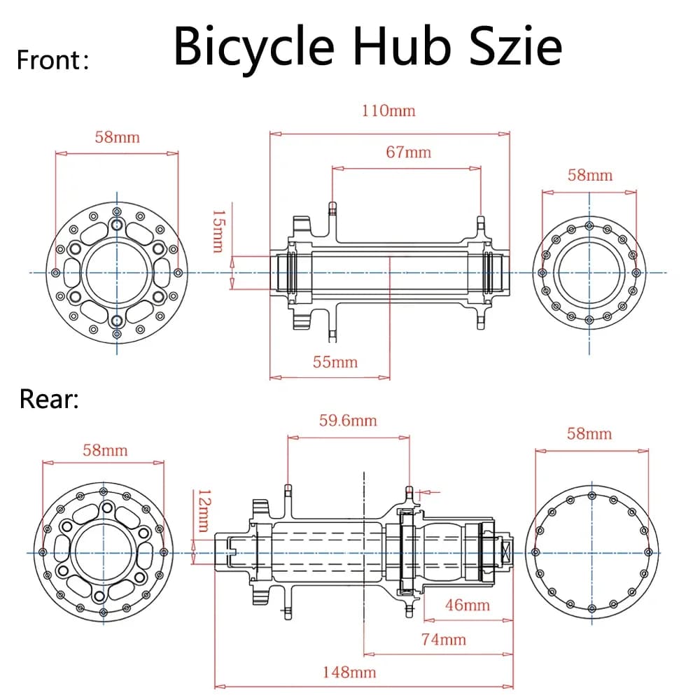 TANKE moyeu de vélo vtt BOOST 148 moyeux de vélo 120 clic 6 griffes portant 32H 28H HG XD MS frein à