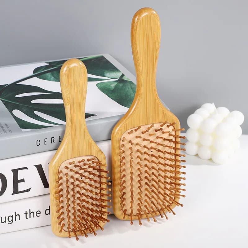 Nouveau Sdottor brosse à cheveux en bois de bambou peigne de Massage à Air peignes antistatiques pou