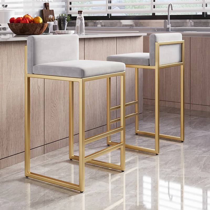 Nordique en fer forgé Simple moderne tabouret haut meubles de maison personnalité chaise de Bar chai