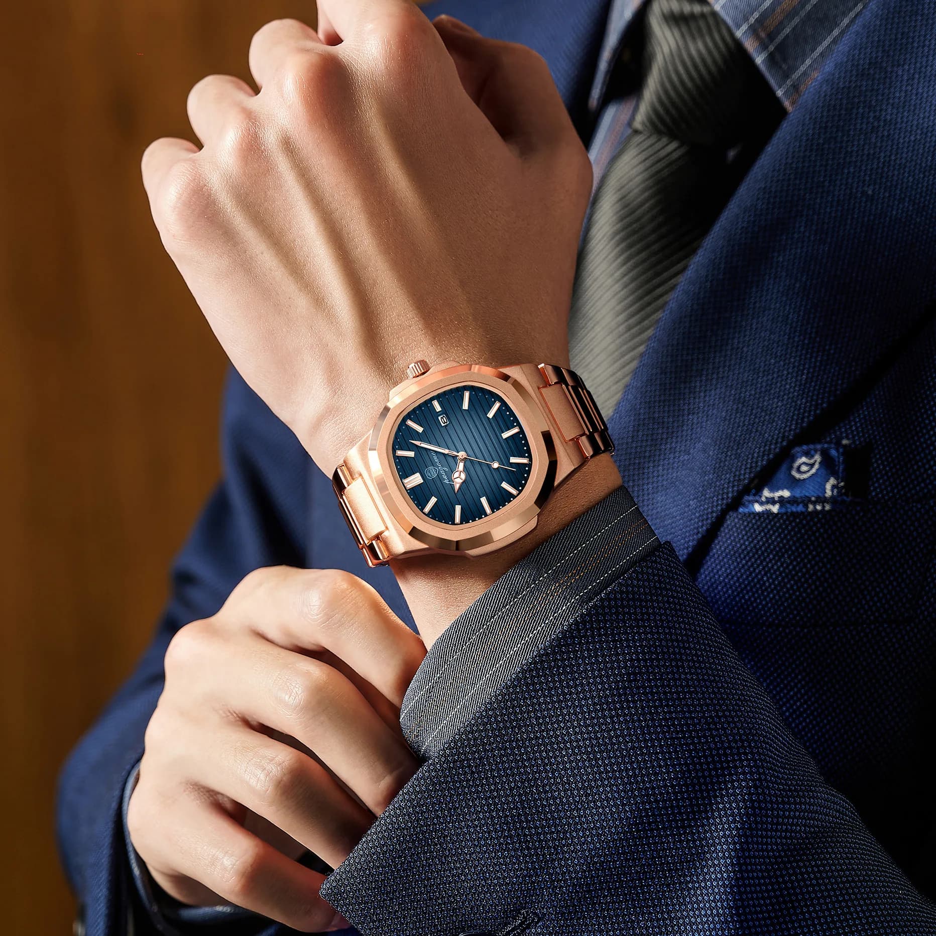 Nouvelle Montre Homme Tendance 2026 – Étanche, Lumineuse, en Acier Inoxydable, Affichage Date et Jou