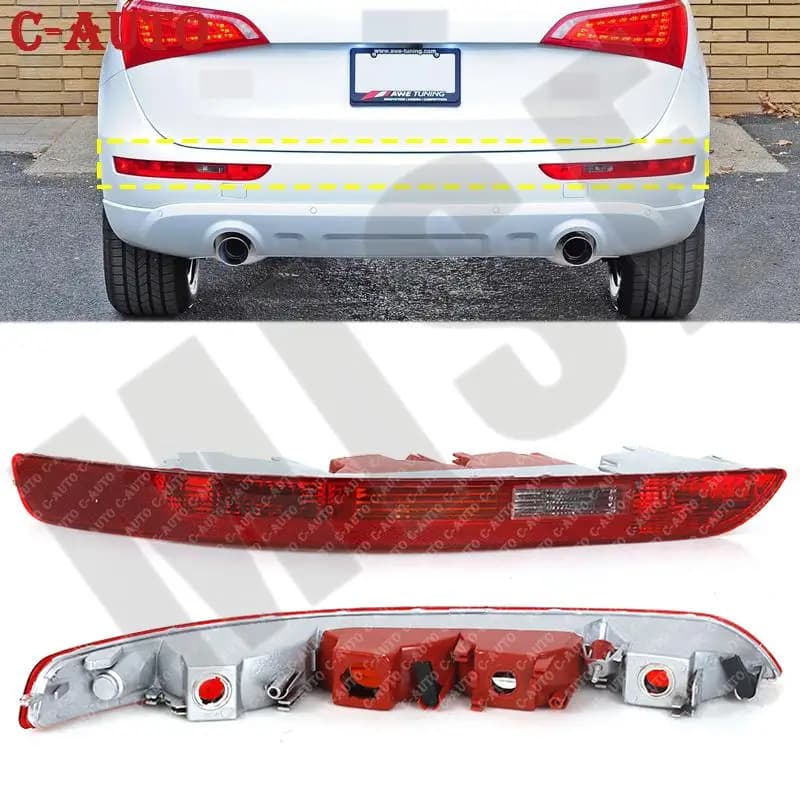 Couvercle de feu arrière de pare-chocs arrière de voiture, pour Audi Q5 2.0T 2009 2010 2012 2013 201