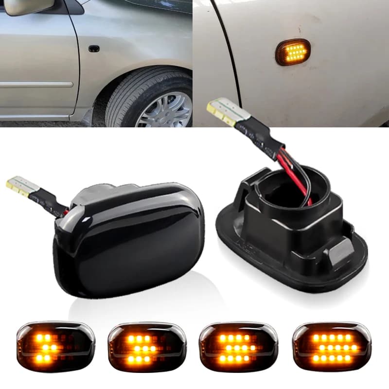 2 feux de clignotant latéraux dynamiques à Led Canbus pour Toyota Corolla RAV4 Prius Yaris Camry Vio