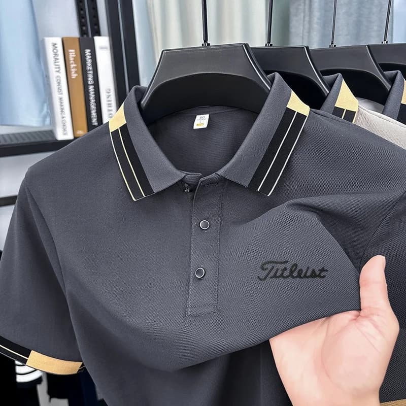 Polo à manches courtes pour homme, design de marque, col à revers, nouvelle collection été, t-shirt 