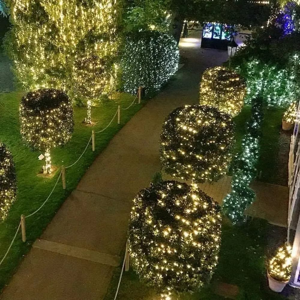 Guirxiété lumineuse dégradée étanche avec télécommande, guirxiété de Noël, décoration extérieure, ru